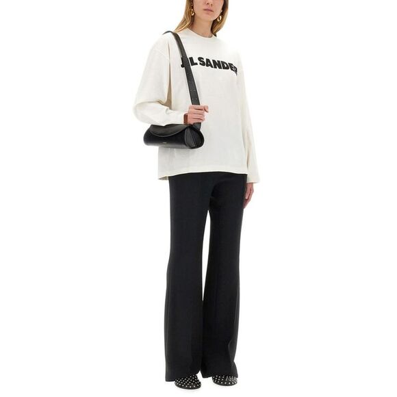 JIL SANDER Logo Long Sleeve T-Shirt Women WHITE T-Shirts & Tops - Picture 4 of 5